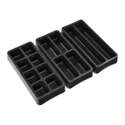 3-Piece Modular Tool Drawer Organizer Tray Set
