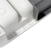BOLLBO Adjustable Cutlery Drawer Organizer – White & Gray