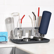 Bottle Drying Rack with Aluminum Frame