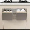 BOLLBO Pull-Out Cabinet Organizer with Wooden Handle