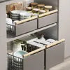 BOLLBO Pull-Out Cabinet Organizer with Wooden Handle