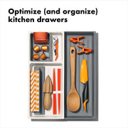 Expandable Kitchen Drawer Organizer with Adjustable Dividers