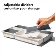 Expandable Kitchen Drawer Organizer with Adjustable Dividers