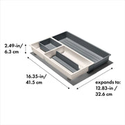 Expandable Kitchen Drawer Organizer with Adjustable Dividers
